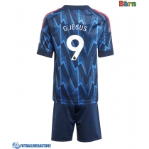 Fotballdrakt Barn Arsenal Gabriel Jesus #9 Bortedraktsett 2025-26 Kortermet (+ Korte bukser)